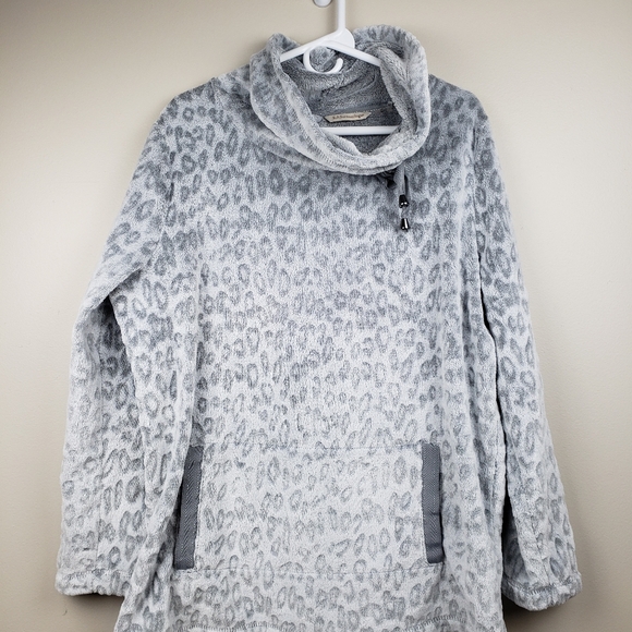 Soft Surroundings Fleece Tanzania Cowl Neck Size XL - Picture 2 of 14